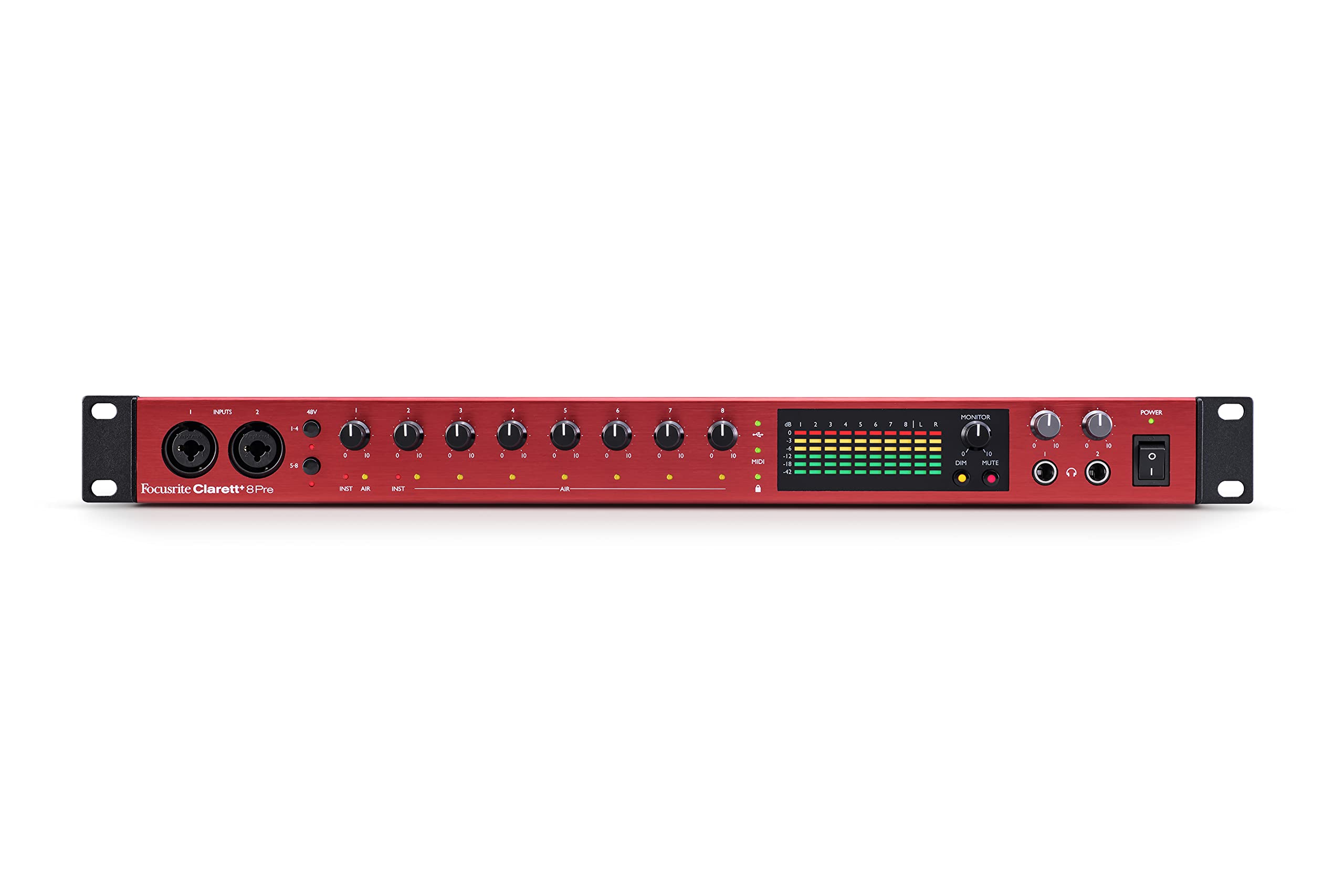 Focusrite Antara Muka Audio USB Clarett+ 8Pra 18-dalam ...