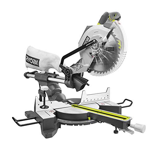 Ryobi Gergaji Miter Kompaun Gelongsor 15 Amp 10 in