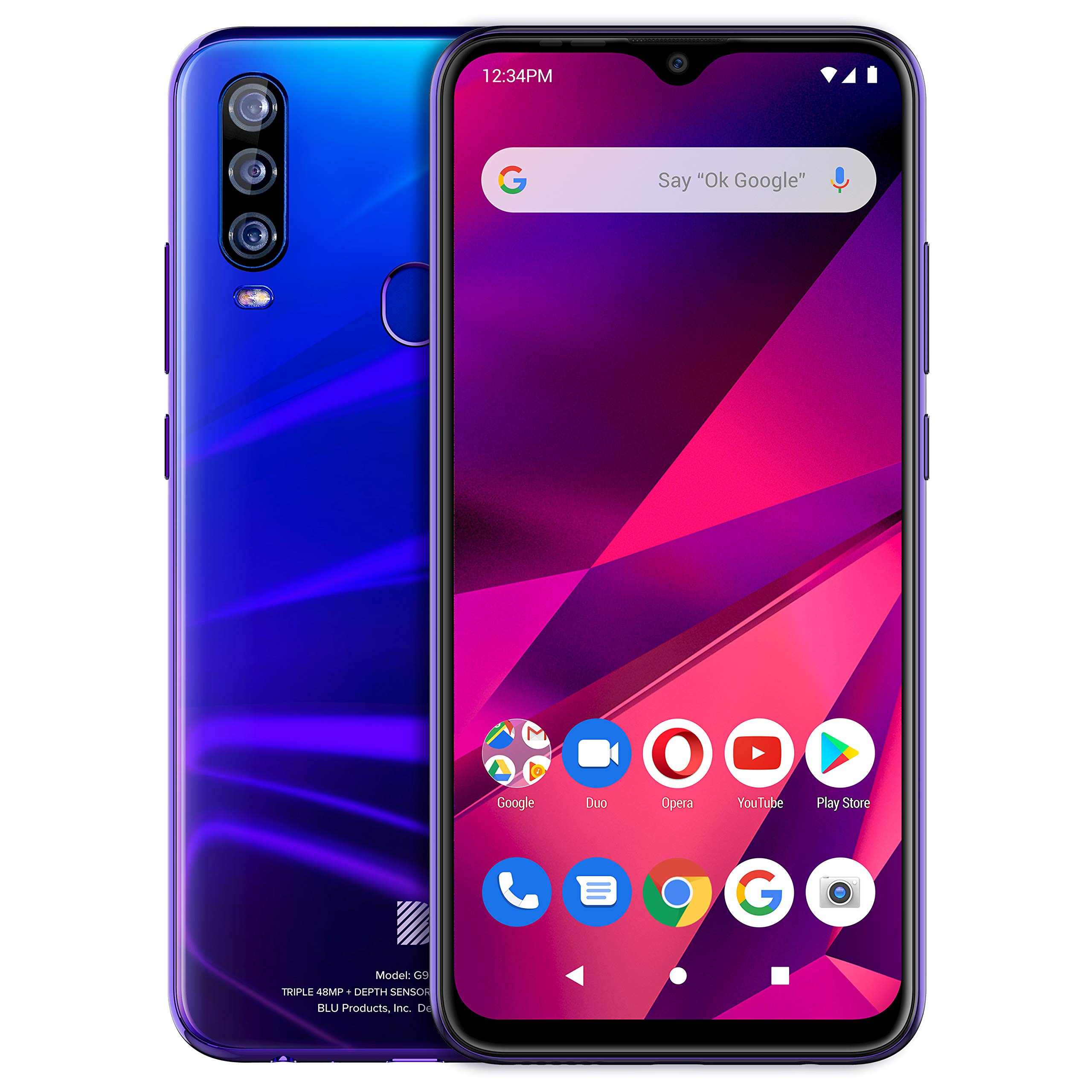 BLU G9 PRO | 2020 | Bateri Sepanjang Hari | Dibuka kunci | 6.3 Paparan Infiniti HD+ | 128 GB | Tiga Kamera 48MP | Versi AS | Waranti AS | Senja