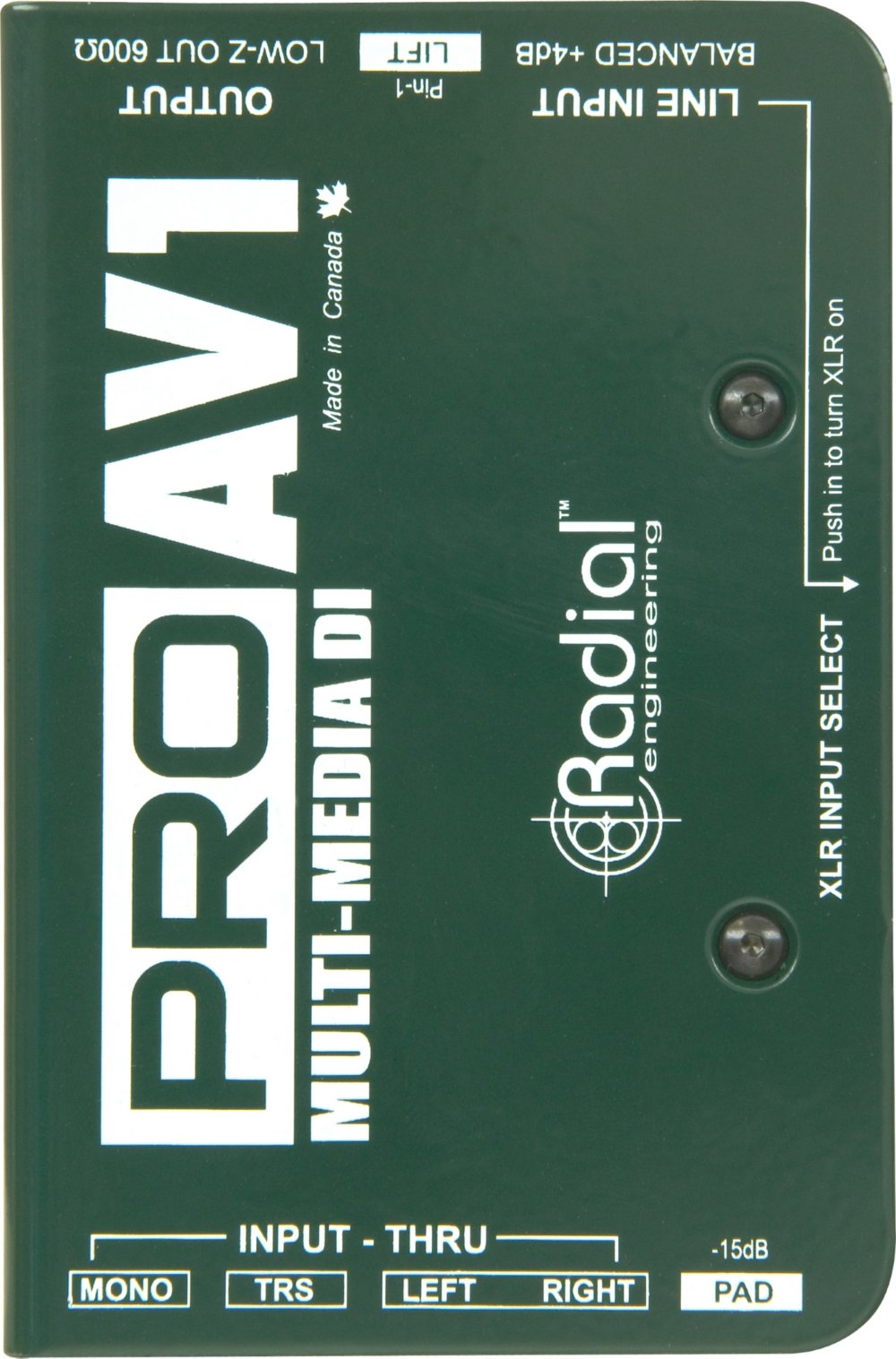 Radial Engineering R8001112 Pro AV1 Kotak Terus