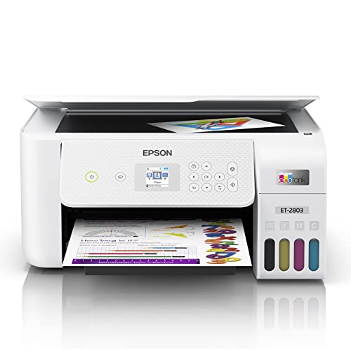 Epson EcoTank ET-2803 All-in-One Wireless Color Inkjet ...