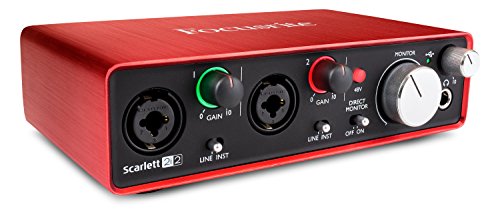 Focusrite Scarlett 2i2 (Generasi Kedua) Antara Muka Audio USB dengan Alat Pro | Pertama