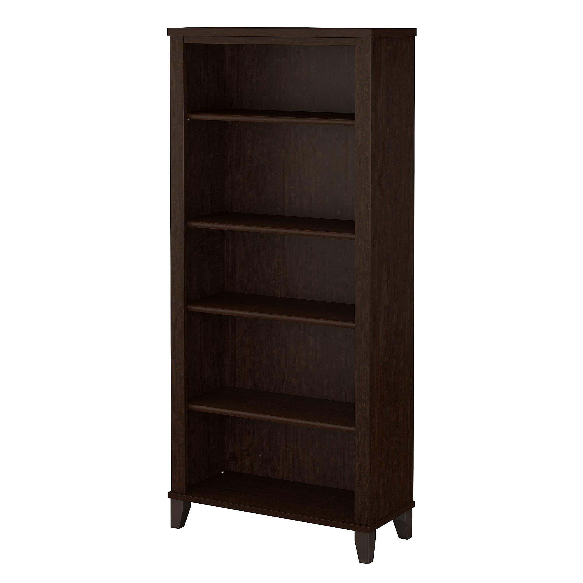 Bush Furniture Rak Buku Somerset Tall 5 Rak dalam Mocha...