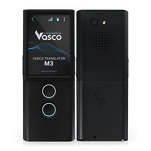 Vasco Electronics Peranti Penterjemah Bahasa Vasco M3 | Satu-satunya Penterjemah dengan Internet Percuma dan Tanpa Had di 200 Negara | Terjemahan Foto | Jenama Eropah