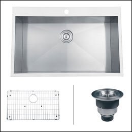 Ruvati Sink Dapur RVH8000 Stainless Steel