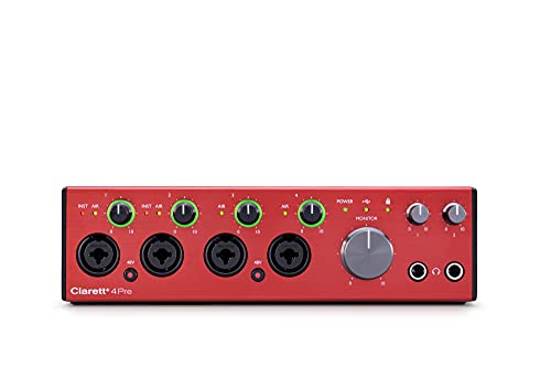 Focusrite Antara Muka Audio USB Clarett+ 4Pra 18-dalam ...