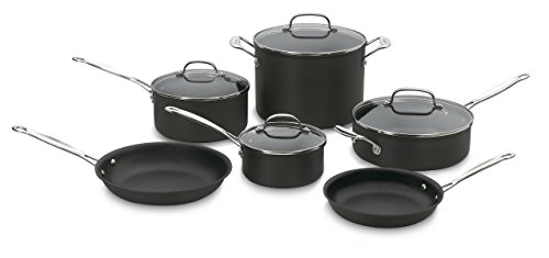 Cuisinart Set Perisian Masak 10-keping Anodized Keras K...