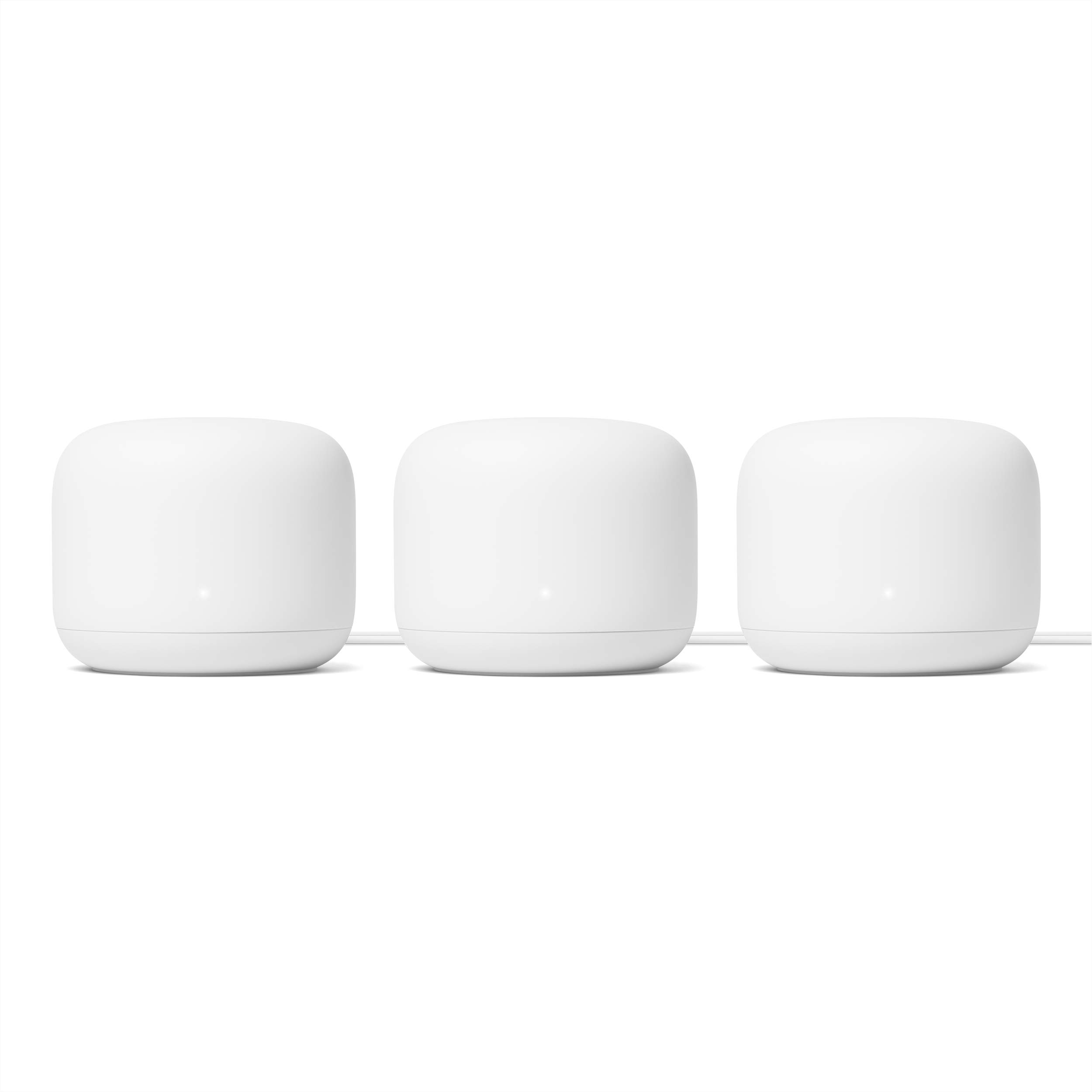 Google Nest Wifi - AC2200 - Sistem WiFi Mesh - Penghala Wifi - Liputan 6600 Kaki Persegi- 3 pek