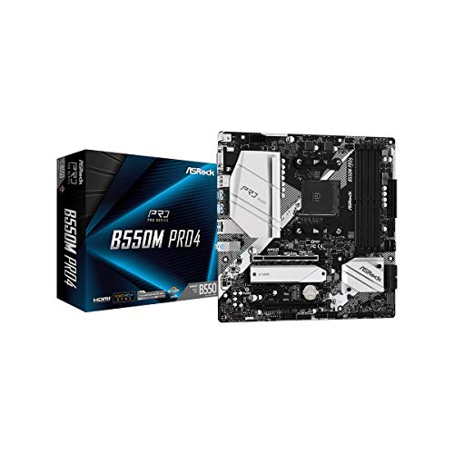 ASRock B550M PRO4 Menyokong Papan Induk Pemproses AMD A...