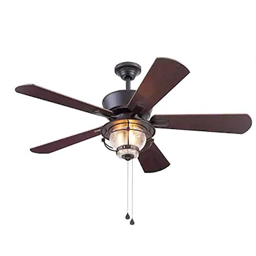 Harbor Breeze Merrimack II 52-in Matte Bronze LED Kipas...