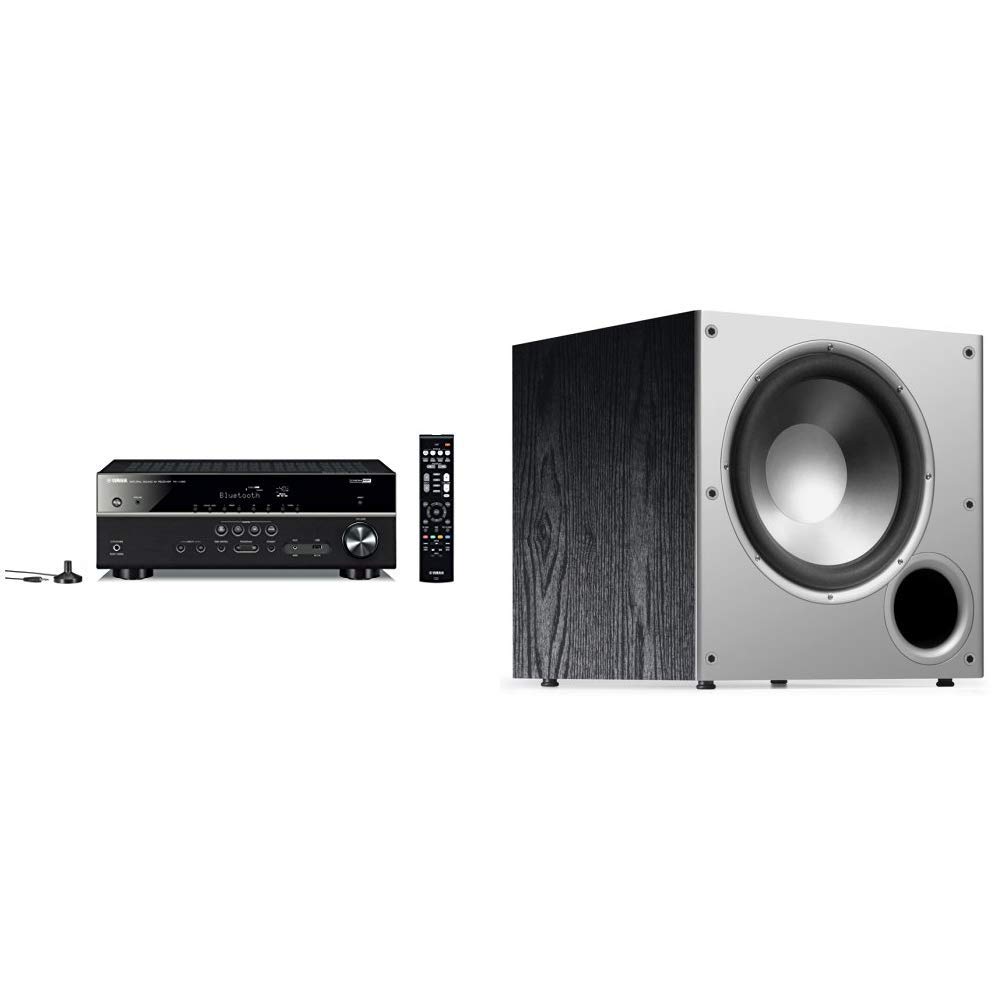 Yamaha Audio Yamaha RX-V385 5.1-Saluran Penerima AV Ultra HD 4K dengan Bluetooth