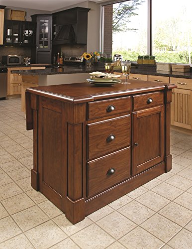 Home Styles Aspen Rustic Cherry Kitchen Island oleh