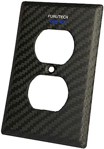 Furutech 106-D NCF Non-Magnetic Nano-Crystal Carbon-Fiber Cover Outlet