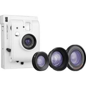 Lomography Lomo'Instant White + 3 Lensa - Kamera Filem Segera