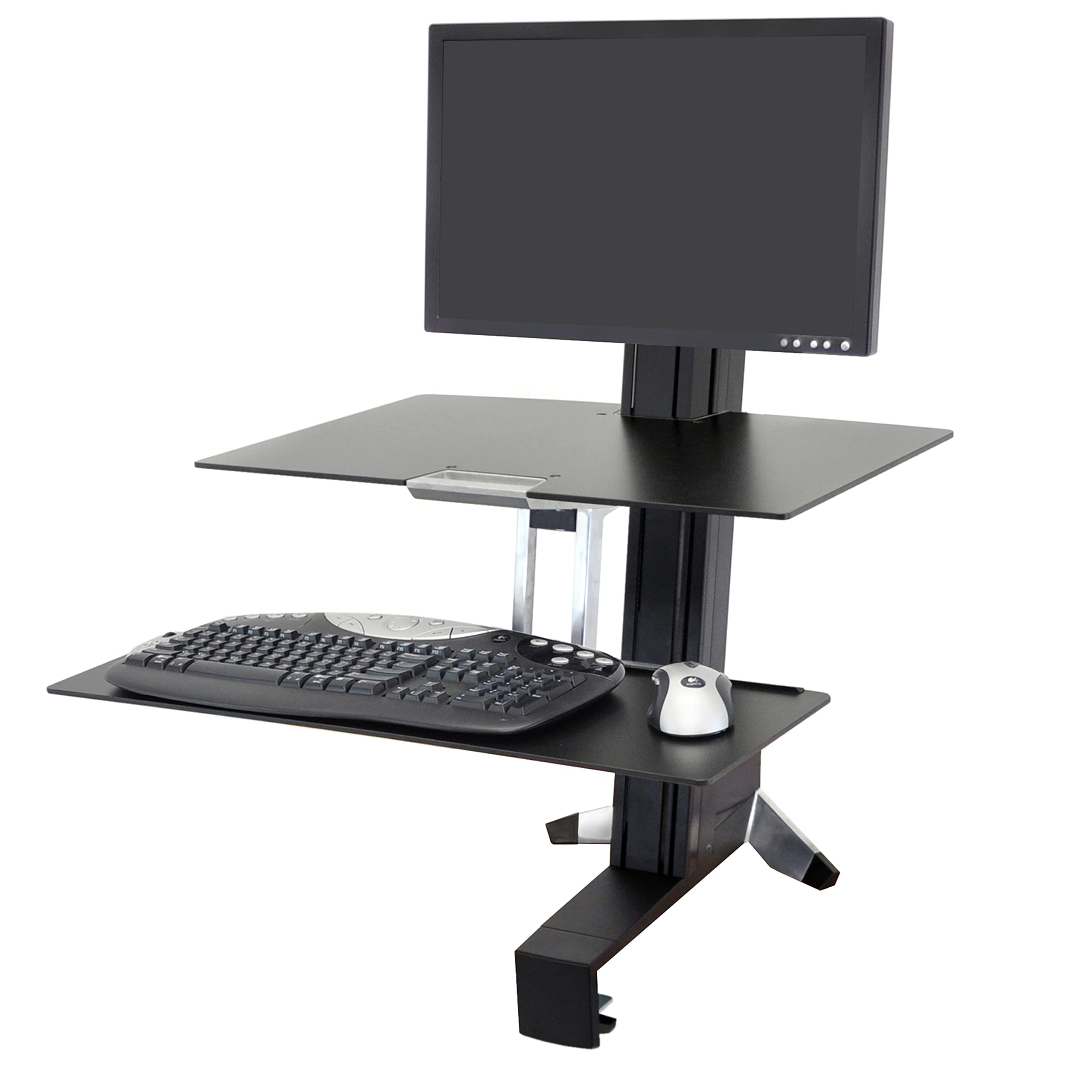 Ergotron – WorkFit-S HD Single Monitor Standing Desk Co...