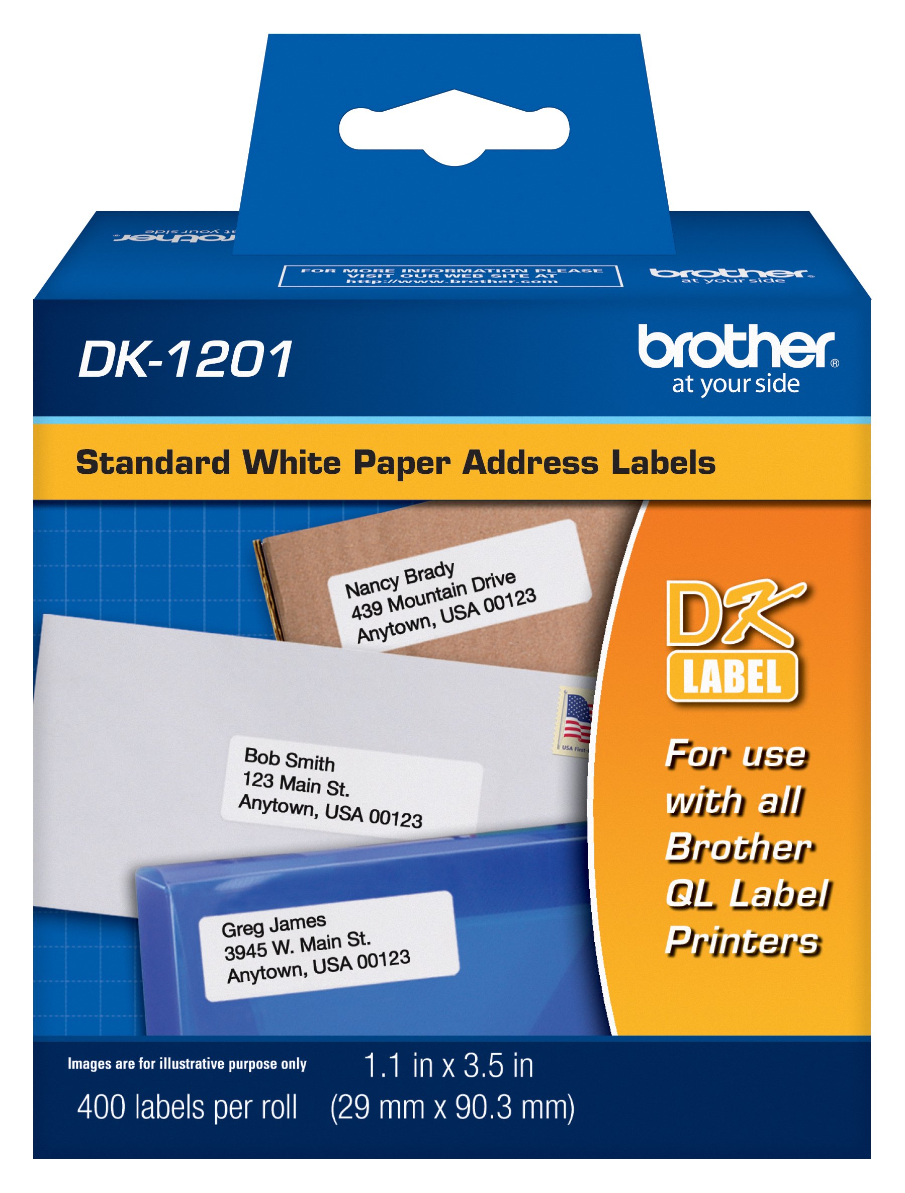 Brother Label Alamat Gulung Standard DK1201 Die-Cut Tulen