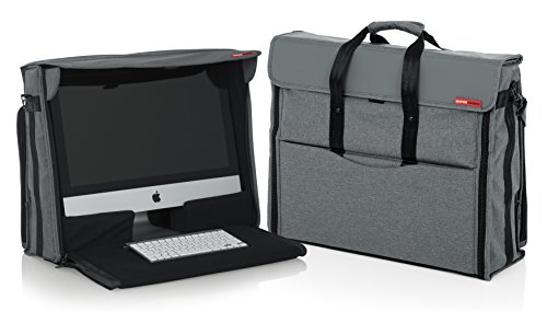 Gator Cases Creative Pro Series Nylon Carry Tote Bag untuk Komputer Desktop Apple iMac dengan Pemegang Tarik dan Roda