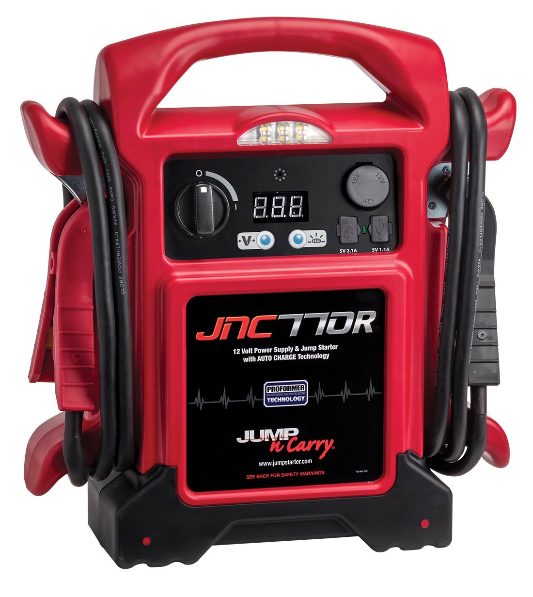 Clore Automotive Jump-N-Carry JNC770R 1700 Peak Amp Pre...