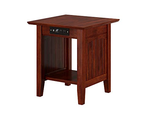 Atlantic Furniture Meja Akhir Nantucket dengan Stesen P...