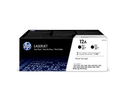 HP 12A | Q2612D | 2 Kartrij Toner | Hitam