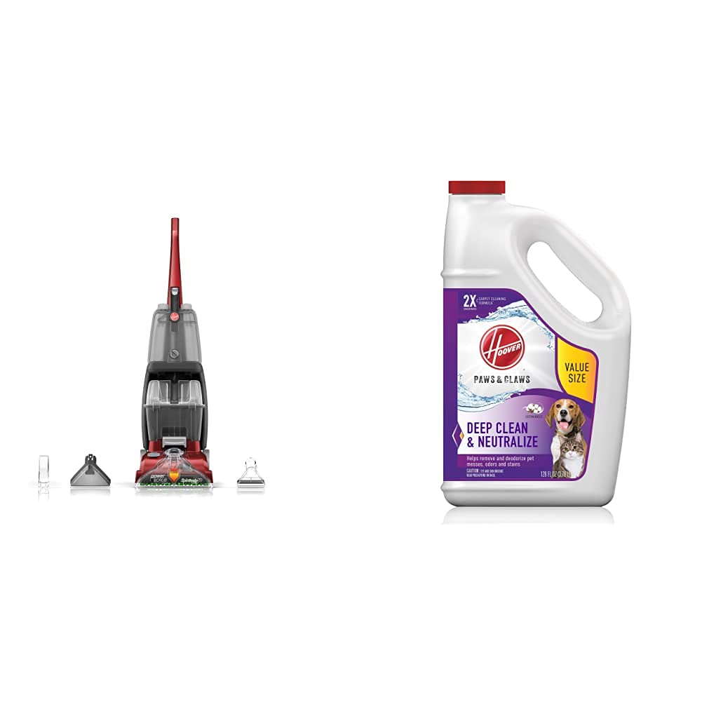 Hoover Mesin Pembersih Permaidani Deluxe Power Scrub dengan Penyelesaian Pembersihan Permaidani Cakar & Cakar