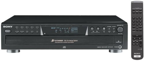 Sony CDP-CE375 5-Disc Carousel-Style CD Changer (Dihentikan oleh Pengilang) - Hitam