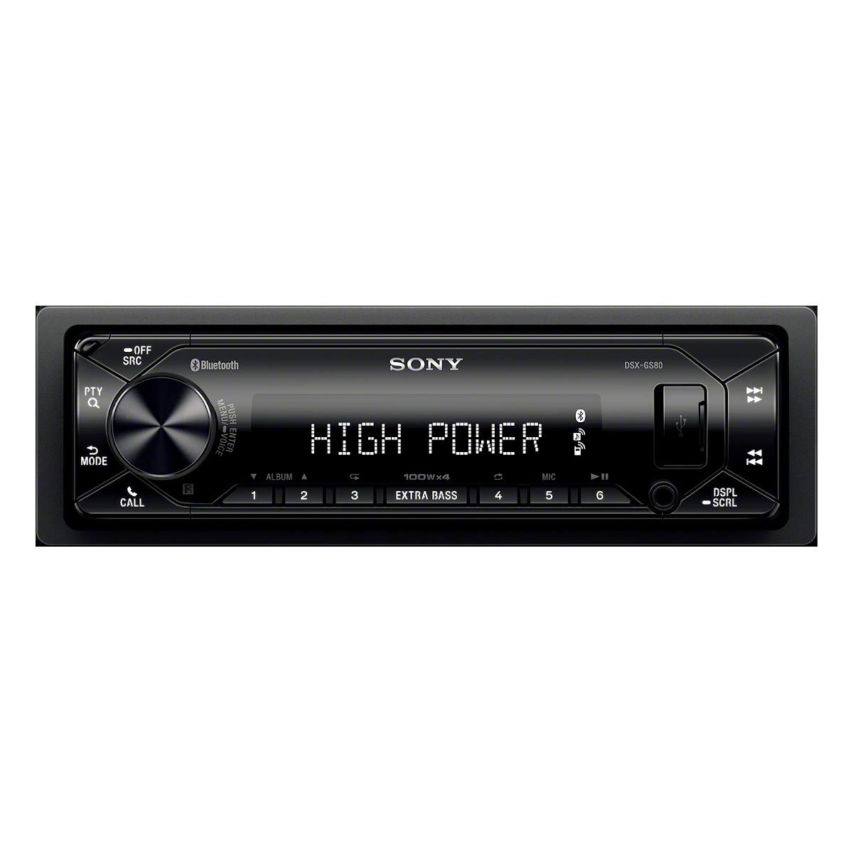 Sony DSX-GS80 GS Series High Power 45W X 4 Rms Digital Media Receiver dengan Bluetooth dan SiriusXM Ready