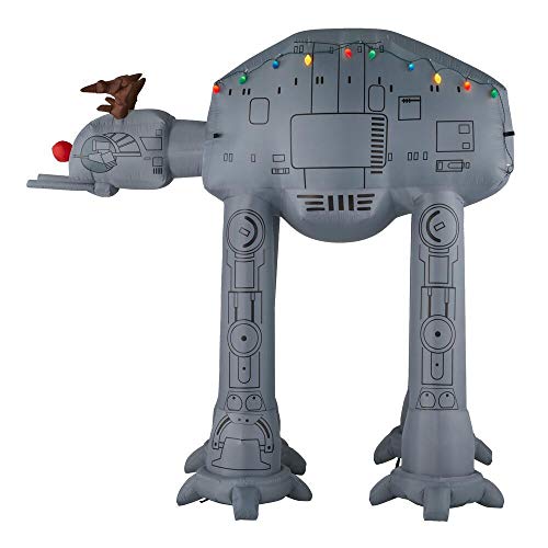 Gemmy 8.5Ft. Tall Christmas Inflatable Airblown Star Wars at-at Hiasan Percutian Dalaman/Luar