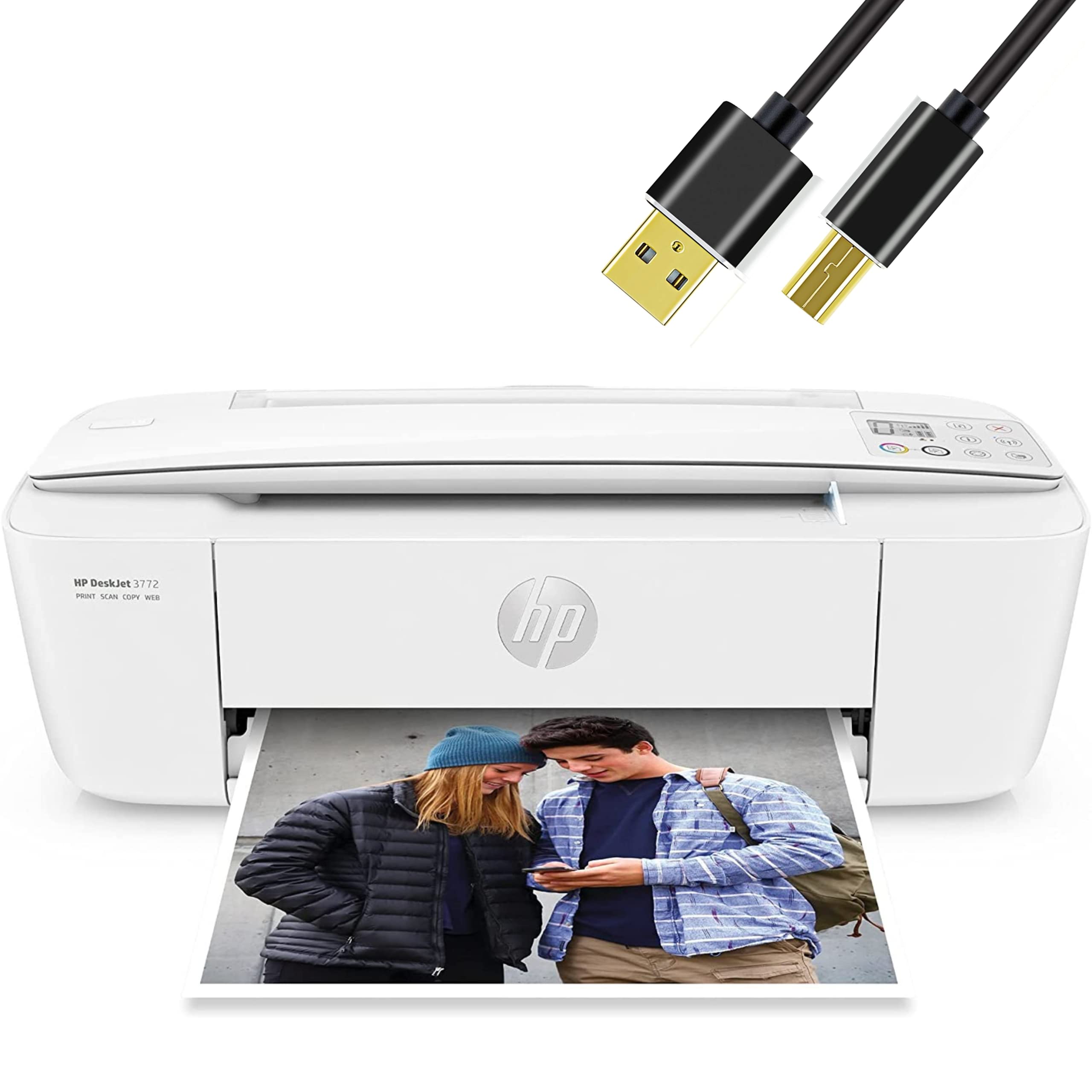 HP Pencetak Inkjet Warna Wayarles H -P DeskJet A...