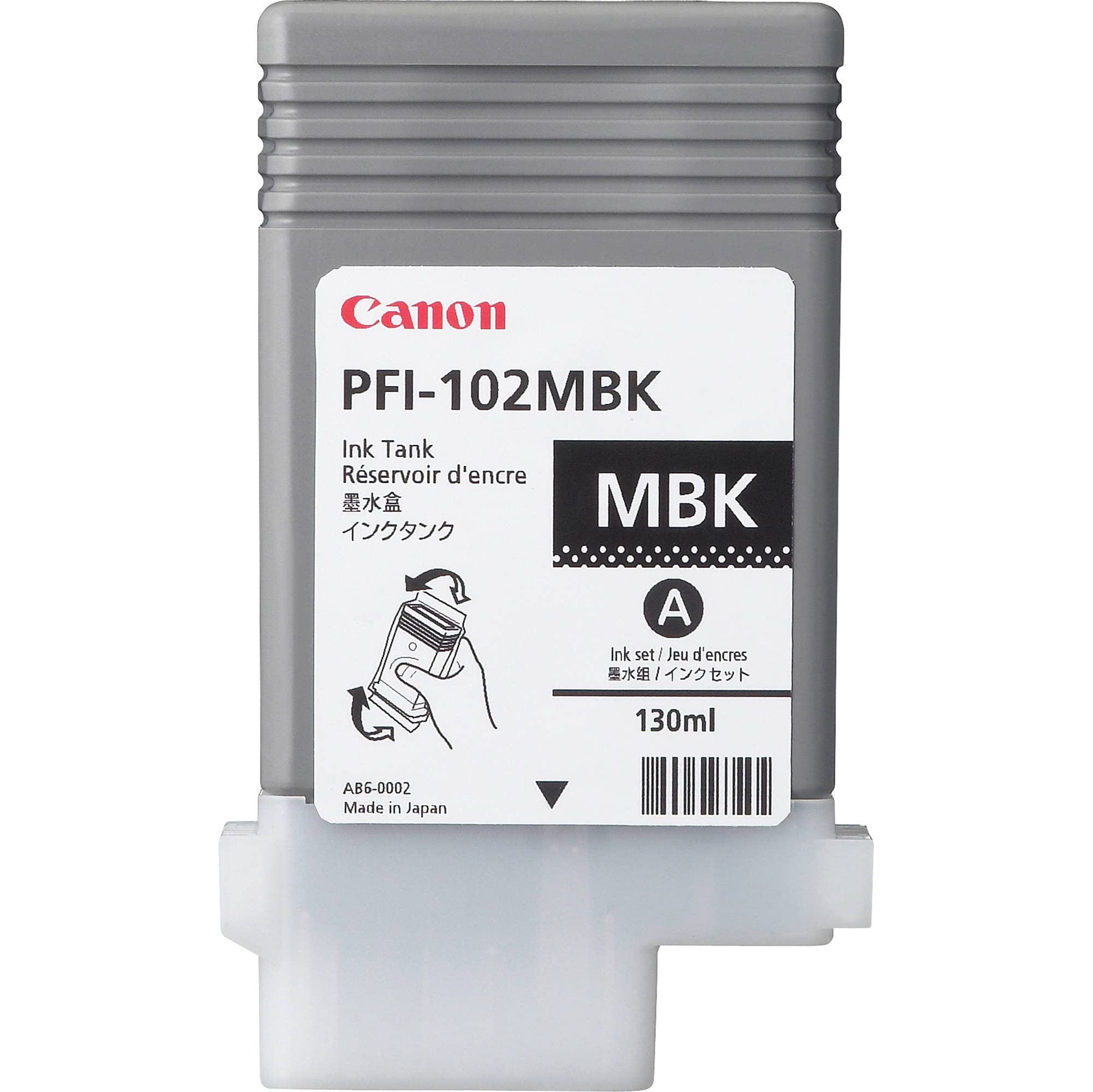 Canon Ipf PFI-102MBK Tangki Dakwat Hitam Matte 130ML un...