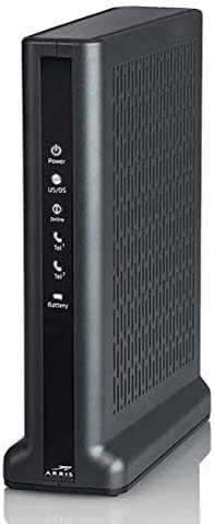 ARRIS TM3402 32x8/2x2 DOCSIS 3.1 Modem Kabel Telefoni dengan 2 Port Suara TM3402A (Bukan Wayarles)