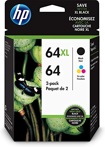 HP 64 CLR/64XL BLK (3YP23AN#140) Kombo Kartrij Dakwat 2...