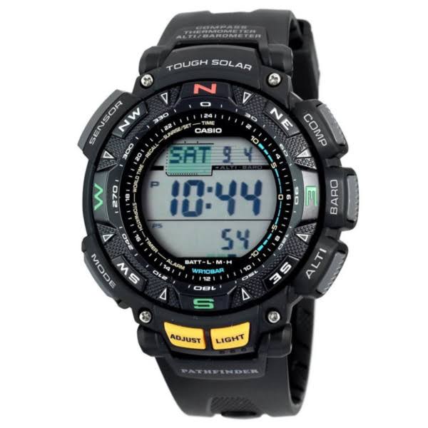 Casio Jam Tangan Sukan PAG240-1CR Pathfinder Triple Sensor Multi-Function Lelaki