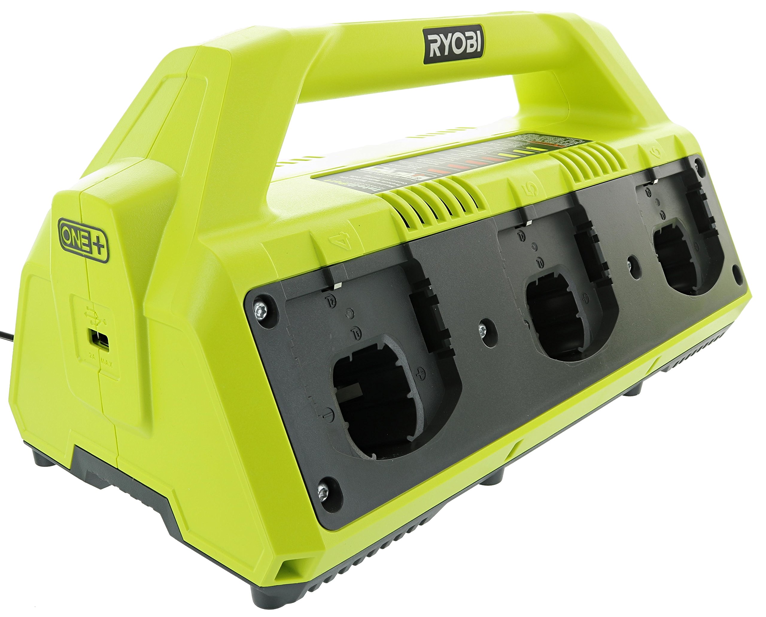 Ryobi P135 18V Satu+ 6 Port Pengecas Bateri Litium Ion (Bateri 18V Tidak Termasuk/Pengecas Sahaja)