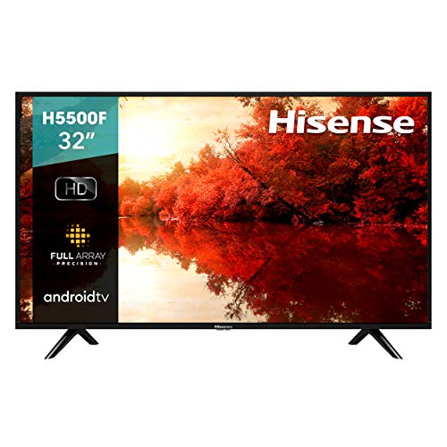 Hisense TV Pintar Android Siri 32H5500F Kelas H55 32-inci dengan Alat Kawalan Suara (Model 2020)