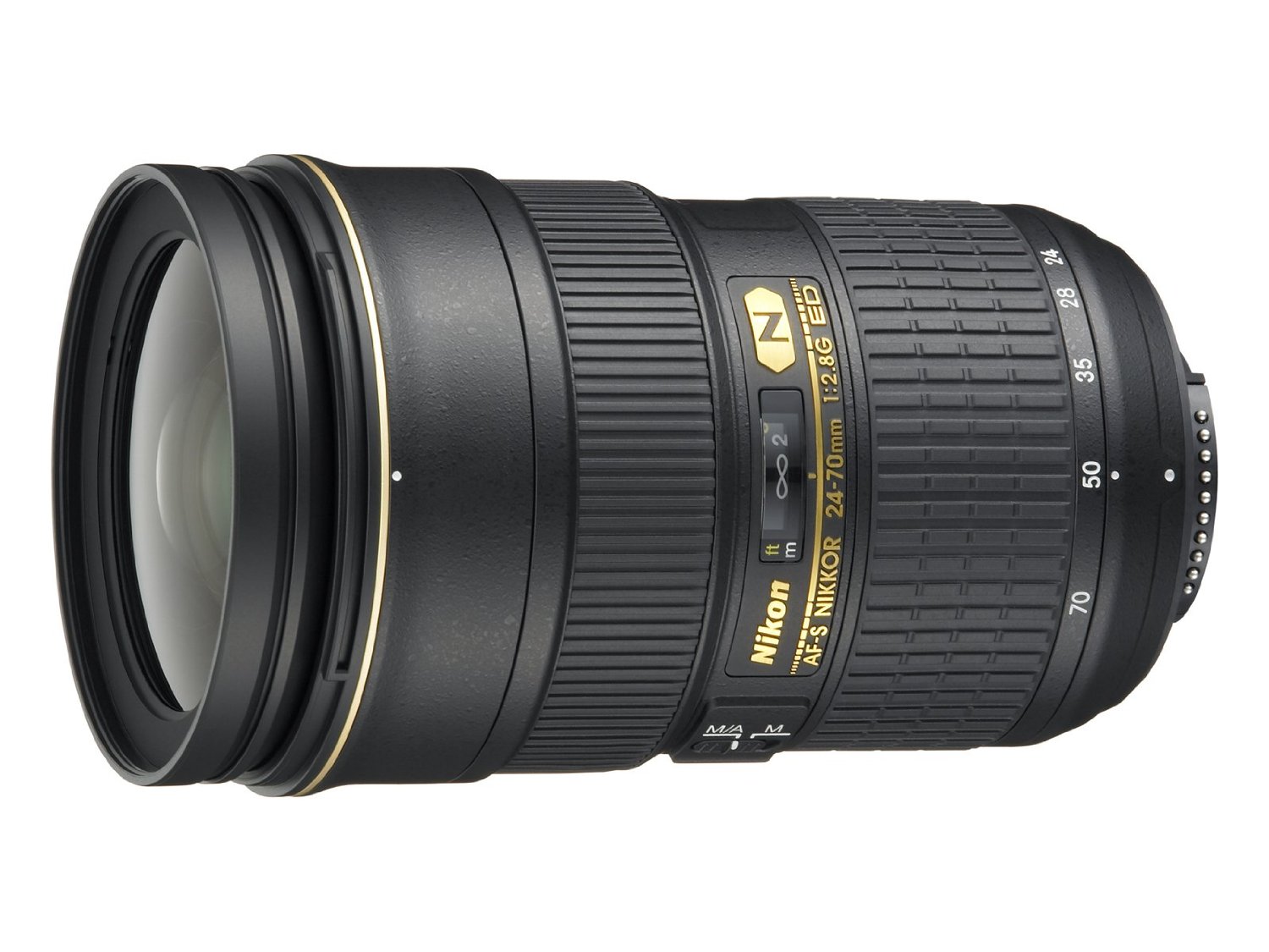 Nikon AF-S FX NIKKOR Lensa Zum ED 24-70mm f / 2.8G deng...