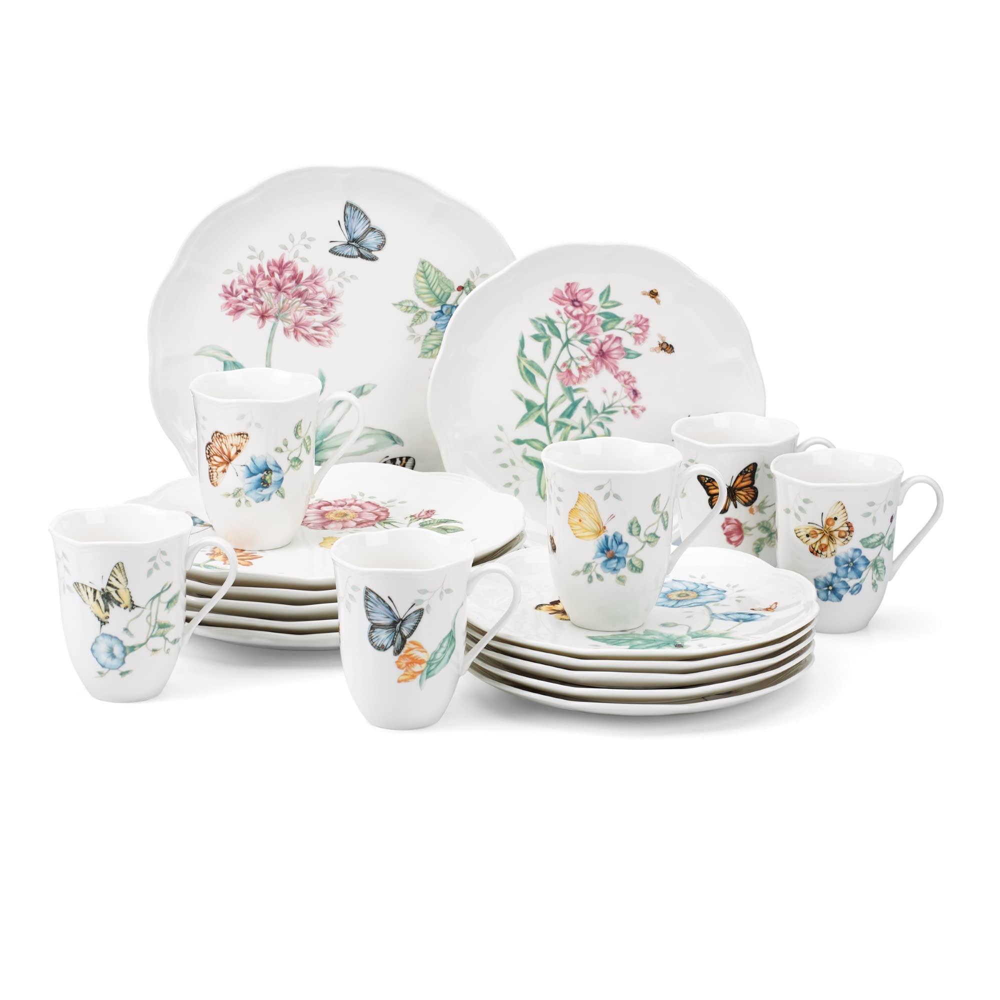 Lenox 6342794 Set Alat Makan Malam 18 Keping Butterfly ...