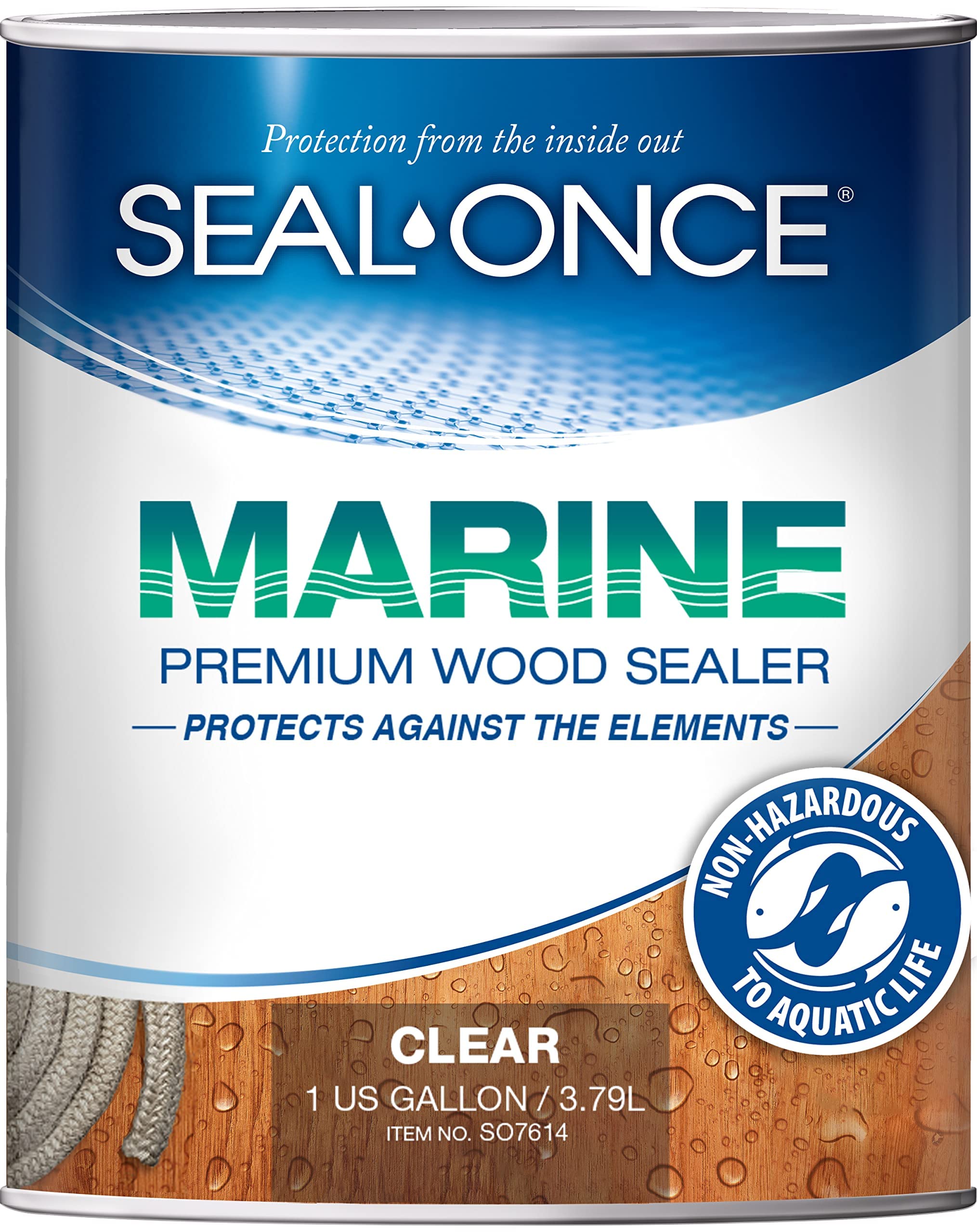 Seal-Once Sealer Kayu Premium Marin - Pengedap Kalis Ai...