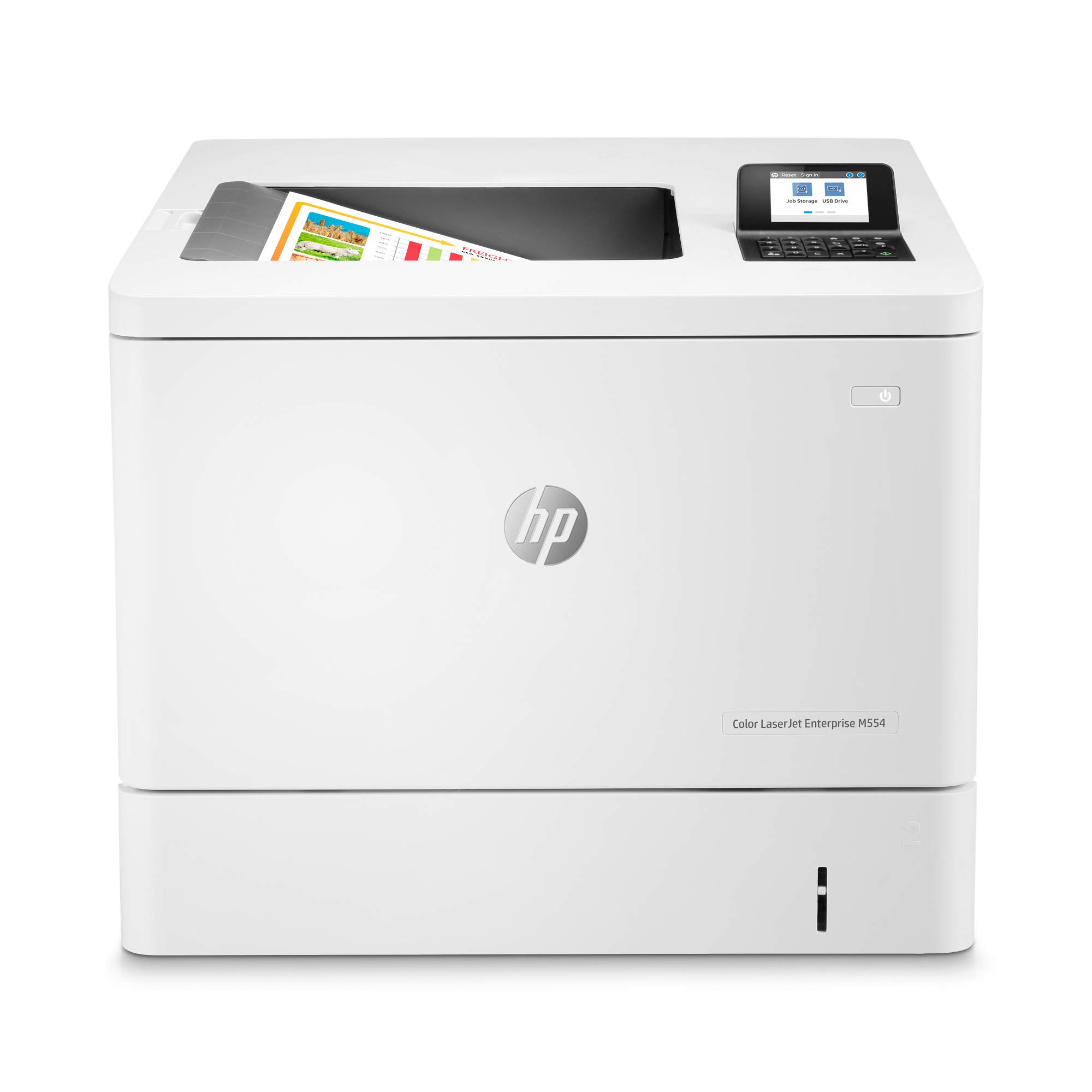 HP Pencetak Dupleks LaserJet Enterprise M554dn Warna (7...