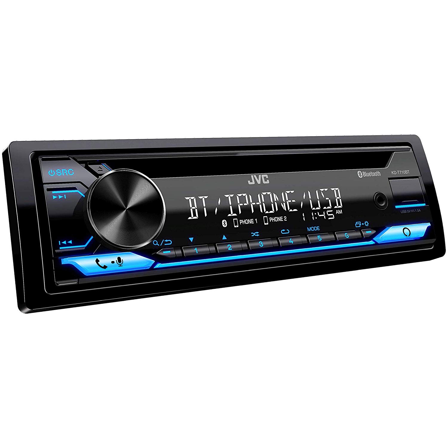 JVC KDT710BT Penerima Stereo Kereta Media Digital Dalam Pemuka