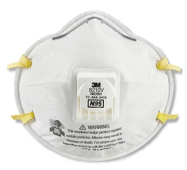 3M Respirator Industri  8210V N95 dengan Injap - N95 (1...