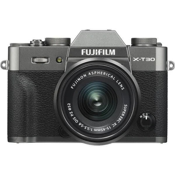 Fujifilm X-T30 Mirrorless Camera dengan Lensa XC 15-45mm f / 3.5-5.6 OIS PZ - Arang Perak