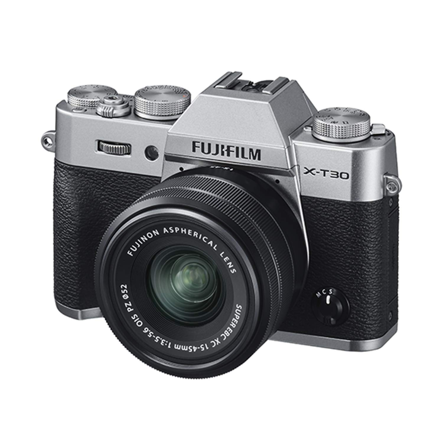 Fujifilm Kamera Tanpa Cermin  X-T30 dengan Lensa XC 15-45mm f / 3.5-5.6 OIS PZ - Perak