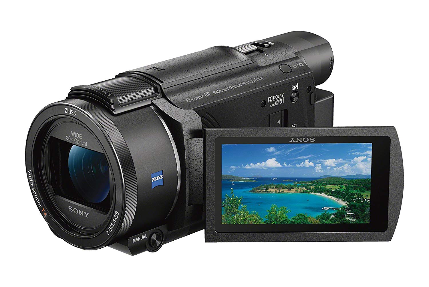 Sony Handycam FDR-AX53 16.6 MP Ultra HD Camcorder - 4K - Hitam