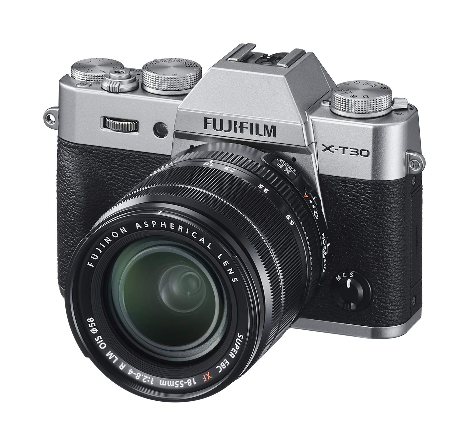 Fujifilm Kamera Tanpa Cermin  X-T30 dengan Lensa XF 18-55mm f / 2.8-4 R LM OIS - Arang Perak